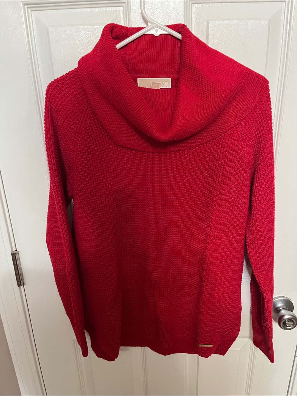 Michael Kors Red Cowl Neck Women's Sweater